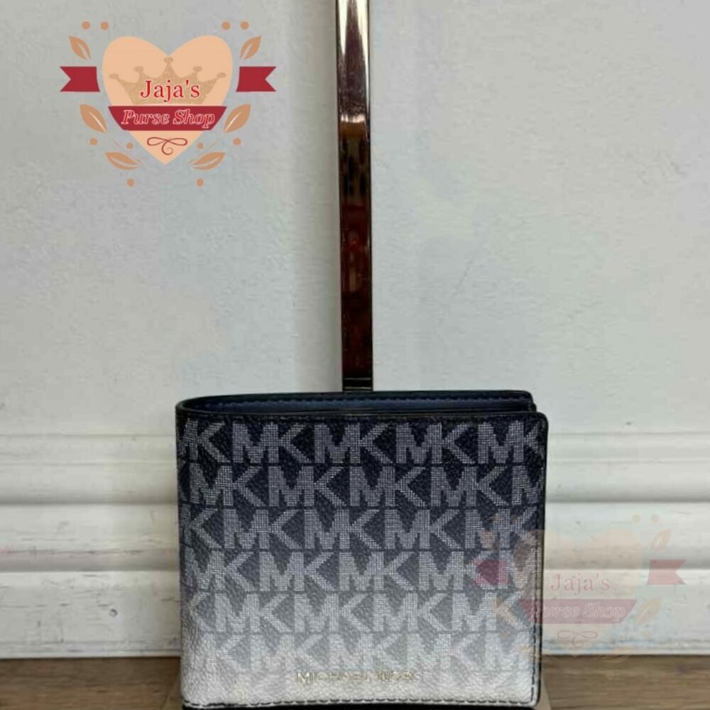 💙Michael Kors Signature Logo Ombre Card ID Wallet Variation💙
